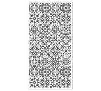 Tapis Vinyle Panorama Carreaux Ciments Triana Gris 80x250 cm - Tapis pour Cuisine, Bureau et Salon en PVC