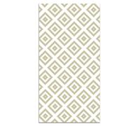 Tapis Vinyle Panorama Carrés Vert Pastel 160x230 cm - Tapis pour Cuisine, Bureau et Salon en PVC