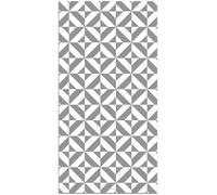 Tapis Vinyle Panorama Géométrie Grise 40x80 cm - Tapis pour Cuisine, Bureau et Salon en PVC