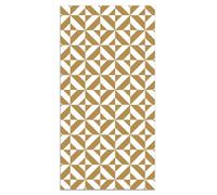 Tapis Vinyle Panorama Géométrie Moutarde 80x150 cm - Tapis pour Cuisine, Bureau et Salon en PVC