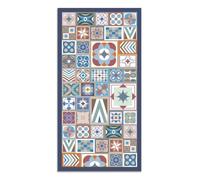 Tapis Vinyle Panorama Style Carreaux Ciments Multi 120x170 cm - Tapis pour Cuisine, Bureau et Salon en PVC