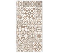 Tapis Vinyle - Panorama - Talavera - Carreaux Ciments - Marron - 60x110 cm