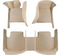 Tapis Voiture Cuir pour Honda Pilot (7 Seats) 2015-2020 2021 2022 2023 2024 2025 (LHD), Tapis Couverture Personnalisée Complète Antidérapant Moquette Imperméable Accessoires,B-Beige