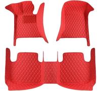 Tapis Voiture Cuir pour Honda Stephwgn 2022 2021 2022 2023 2024 2025 (LHD), Tapis Couverture Personnalisée Complète Antidérapant Moquette Imperméable Accessoires,C-Red