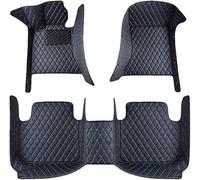 Tapis Voiture Cuir pour Honda Stephwgn 2022 2021 2022 2023 2024 2025 (LHD), Tapis Couverture Personnalisée Complète Antidérapant Moquette Imperméable Accessoires,D-Black+Blue