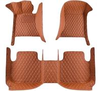Tapis Voiture Cuir pour Honda Stephwgn RP5 2015-2019 2020 2021 2022 2023 2024 2025 (LHD), Tapis Couverture Personnalisée Complète Antidérapant Moquette Imperméable Accessoires,H-Orange