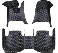 Tapis Voiture Cuir pour Honda Urv 2017 2018 2019 2020 2021 2022 2023 2024 2025 (LHD), Tapis Couverture Personnalisée Complète Antidérapant Moquette Imperméable Accessoires,G-Black+Beige