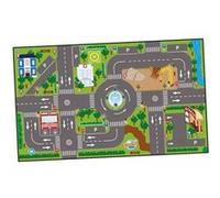 Tapis voiture lumineux route et signalisation Beige G