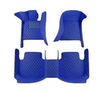 Tapis Voiture pour Genesis GV80 2021 2022 2023 2024 2025, Couverture ComplèTe Cuir Tapis de Sol Antidérapant Imperméable Protection Interieur Accessoires,Blue