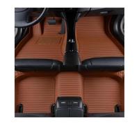 Tapis Voiture pour Mercedes pour Benz Classe C Coupe W204 2 Porte 2011-2014 Anti-Sale Alfombrillas Tapis Voiture Sol Voiture Stripe Tapis Sol Voiture(Brun)
