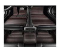 Tapis Voiture pour Mercedes pour Benz Classe C Coupe W204 2 Porte 2011-2014 Anti-Sale Alfombrillas Tapis Voiture Sol Voiture Stripe Tapis Sol Voiture(Noir Rouge)