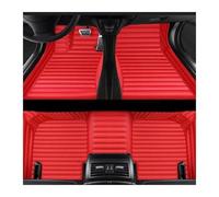 Tapis Voiture pour Mercedes pour Benz Classe C Coupe W204 2 Porte 2011-2014 Anti-Sale Alfombrillas Tapis Voiture Sol Voiture Stripe Tapis Sol Voiture(Rouge)