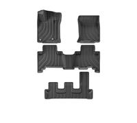 Tapis Voiture pour Prado LC150 2010-2023 Tapis Coffre Voiture Pied TPE Tous Temps Anti-dérapant Arrière Coffre Pad Doublure Chargement Anti Sale(Foot Pad 7-Seat)