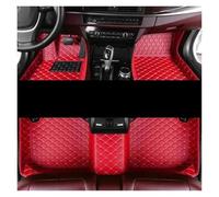 Tapis Voiture pour Skoda pour Superb 3 2016 2017 2018 2019 2020 2021 Tapis Sol Voiture Cuir sur Mesure Tapis Coussinets Pied Accessoires(3pc Red Black,LHD)