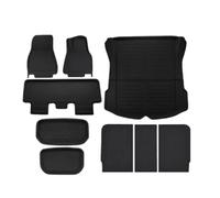 Tapis Voiture pour Tesla pour Model Y Conduite À Gauche 2017-2023 Tapis Sol Et Coffre avec Protections Latérales Droite 3D(M*Y 21-23 9pcs RHD)