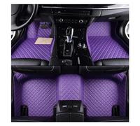 Tapis Voiture Tapis Sol Voiture Cuir Luxe Personnalisé Ensemble Complet D'accessoires Imperméables pour Ford pour Mustang 2017-2020 Voiture Tapis(Violet)