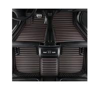 Tapis Voiture Tapis Sol Voiture en Cuir Luxe Imperméables Et 3D pour Peugeot 308 (2012 2013 2014 2015) Tapis Sol Voiture(Style 3 Black Red)