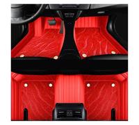 Tapis Voiture Tapis Sol Voiture entièrement entouré Cuir véritable pour Subaru XV 2011-2017 Détails intérieurs de l'auto Accessoires Tapis(Bright Red)
