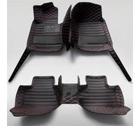 Tapis Voiture Tapis Sol Voiture pour Jaguar XE 2015 2016 2017 2018 2019 Ensemble Complet Luxe en Cuir Détails intérieurs Tapis Voiture Coussin(Black Red Line)
