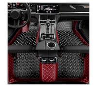 Tapis Voiture Tous Temps Voiture Pour Hyundai Pour SantaFe 2006 2007 2008 2009 Tapis De Sol De Voiture Personnalisé Accessoires Intérieurs Tapis De Voiture Toutes Saisons(Wine Red Black)