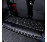 Tapis Voyage Résistants à l'eau Auto Heckbox Anti-Dirty Pad Für Mercedes Für Smart 451 450 Für Fortwo Kofferraumschutzmatte(Alone Black-Logo)