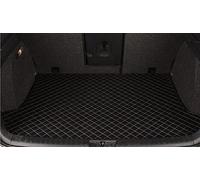 Tapis Voyage Résistants à l'eau Tapis De Coffre De Voiture pour Toyota pour Crown S180 S200 S210 2003-2018 Tapis De Coffre en Cuir Tapis De Doublure De Cargaison Arrière(Black with Beige,Size 1)