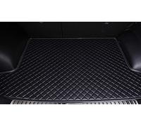 Tapis Voyage Résistants à l'eau Tapis De Coffre De Voiture pour Toyota pour Crown S180 S200 S210 2003-2018 Tapis De Coffre en Cuir Tapis De Doublure De Cargaison Arrière(Tout Noir,Size 2)