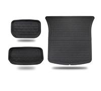 Tapis Voyage Résistants à L'eau Tapis De Coffre De Voiture Tapis De Sol Ensemble Pour Tesla Pour Modèle 3 Y Gouvernail Gauche Gouvernail Droit Entièrement Entouré Coussin De Pied Spécial(MY trunk mat)