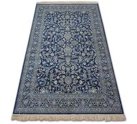 Tapis WINDSOR 22935 JACQUARD bleu foncé - Fleurs bleu 120x170 cm