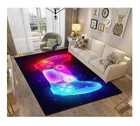 Tapis WOVTE - Tapis Ramper Flanelle Tapis - 120x160 cm 3D Galaxy Star Anime Gamer Motif - Tapis Salon Chambre