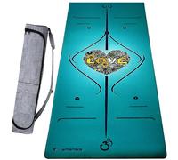 Tapis yoga 6 mm marqueurs vert + sac