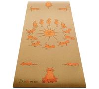 Tapis yoga enfnt 3 plis liège cat asanas