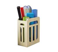 Tapis Yoga Support Panier de rangement en bois for équipement d'exercice, tapis de yoga, raquette de badminton, seau de rangement for maison, panier mobile, jouets for enfants(Maple without Pulley)