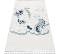 Tapis YOYO GD49 blanc / gris - Licorne pour enfants, structurel, sensoriel Strapce beige 160x220 cm