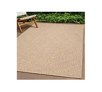 vidaXL Tapis ZIZUR 120x120 cm Aspect de Jute intérieur et extérieur, Tapis d'extérieur, Tapis de Sol, Tapis d'intérieur, Tapis de Porte, Moquette