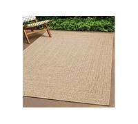 Tapis ZIZUR 240x240 cm aspect de jute intérieur et extérieur