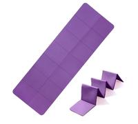 tapisde yoga pliable - 183 x 61 x 0,4 cm, tapisantidérapant double face TPE, tapisd'exercice léger avec sac de transport | tapisde yoga de voyage pour la maison, la salle de sport, le Pilates, l'e