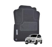 Tapisets pour Fiat Nouvelle Panda à partir de 2012 et Hybride, avec logo brodé, 2 piquets de sécurité, haute qualité, fabriqué en Italie.