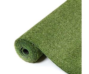 TAPISO Canyoo Gazon Synthétique Extérieur au Mètre Tapis Gazon Pelouse Artificielle Terrasse Balcon Jardin Vert Résistant aux Intempéries Épaisseur 7 mm 100 x 200 cm