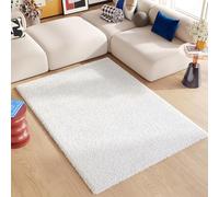 TAPISO Essence Tapis Shaggy Poils Longs Moderne Crème Uni Tapis Salon Chambre Adulte Enfant Descente de Lit Oeko-TEX Epais Super Soft Moelleux 240 x 330 cm
