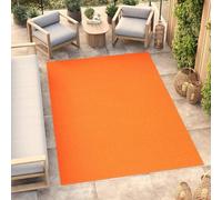 TAPISO Mono Tapis Poil Court Intérieur Design Moderne Orange Motif Uni Tapis Salon Chambre Adulte Salle à Manger Cuisine Résistant Extérieur Oeko-TEX 180 x 250 cm