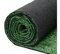 TAPISO Natural Gazon Synthétique Extérieur au Mètre Tapis Gazon Pelouse Artificielle Terrasse Balcon Jardin Vert Naturel Résistant aux Intempéries Épaisseur 6 mm 133 x 600 cm