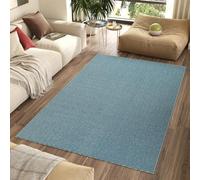 TAPISO Nizza Tapis Poils Courts Antidérapant Lavable Moderne Bleu Moucheté Tapis Salon Chambre Adulte Enfant Cuisine Entrée Oeko-TEX Résistant 300 x 400 cm