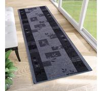 Tapiso Tapis antidérapant Moderne Bleu foncé Salon 100 x 400