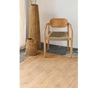 TAPISO Tapis en Jute rectangulaire - Tapis Salon Naturel, 100% Fibre de Jute, tissé à la Main, Style bohème scandinave, Beige, idéal pour Cuisine, Couloir, Chambre, décoration Maison 300 x 400 cm