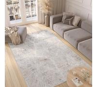 TAPISO Valley Tapis Poil Court Moderne Crème Gris Marron Moucheté Motif Abstrait Tapis Salon Chambre Adulte Salle à Manger Bureau Oeko-TEX Résistant 200 x 300 cm