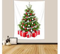 Tapisserie Arbre de Noël, Tapisserie en polyester Cadeaux Pour Noël Décor, Anniversaire Et Décor De Salle Etc (230x180cm,Couleur 2)