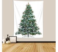 Tapisserie Arbre de Noël, Tapisserie en polyester Cadeaux Pour Noël Décor, Anniversaire Et Décor De Salle Etc (150x130cm,Couleur 9)