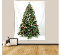 Tapisserie Arbre de Noël, Tapisserie en polyester Cadeaux Pour Noël Décor, Anniversaire Et Décor De Salle Etc (150x130cm,Couleur 4)