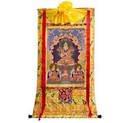 Tapisserie Bouddhiste Thangka Impression giclée encadrée à la Main, Motif Thangka tibétain, décoration Murale, 120 x 81 cm, Multicolore, Plus de 300 Motifs(Frame Color 2)